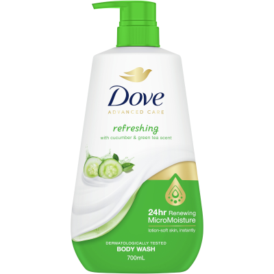 Dove Advanced Care Refreshing Body Wash 700ml
