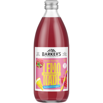 Barker's Raspberry Lemonade Soda Syrup 500ml