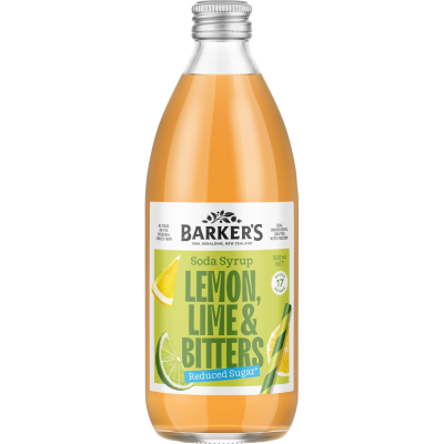 Barker's Lemon, Lime & Bitters Soda Syrup 500ml