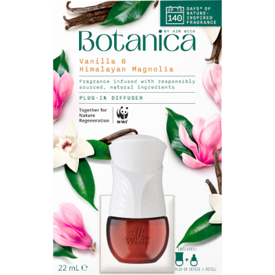 Botanica By Air Wick Vanilla & Himalayan Magnolia Air Freshener Plug In Diffuser 22ml