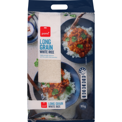 Pams Long Grain White Rice 10kg