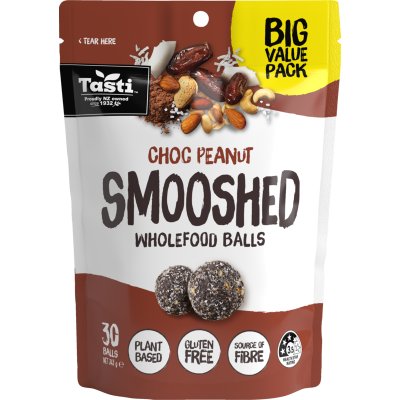 Tasti Choc Peanut Smooshed Wholefood Ball 345g