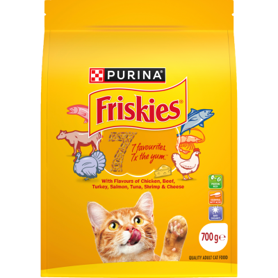 Purina Friskies 7 Favourites Adult Dry Cat Food 700g