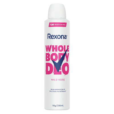 Rexona Wild Rose Whole Body Deodorant 230ml