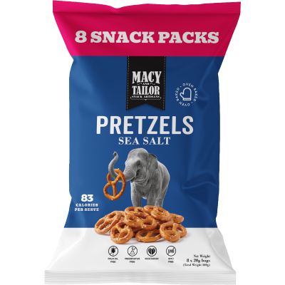Macy and Tailor Sea Salt Classic Pretzel Multi Snack Pack ea