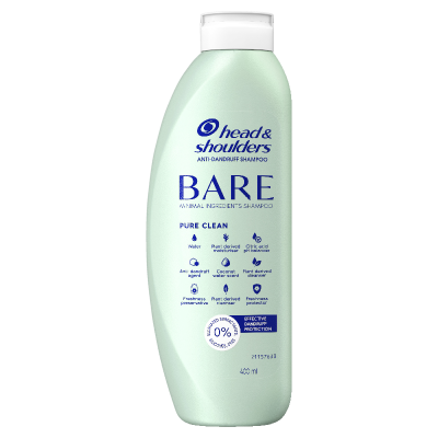 Head & Shoulders Bare Pure Clean Anti-Dandruff Shampoo 400ml