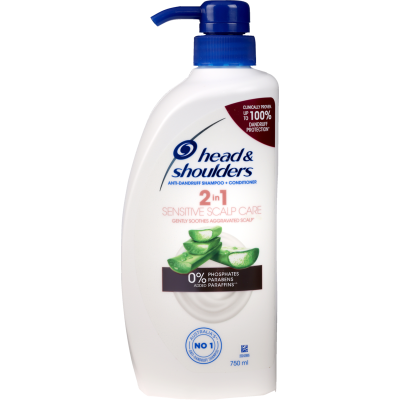 Head & Shoulders 2in1 Sensitive Scalp Care Anti-dandruff Shampoo + Conditioner 750ml