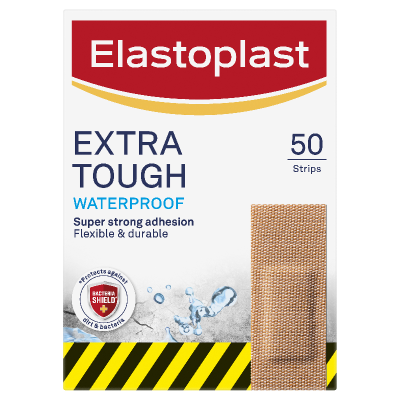 Elastoplast Extra Tough Waterproof Plasters 50pk