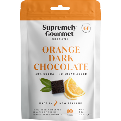 Supremely Gourmet Orange Dark Chocolates 80g