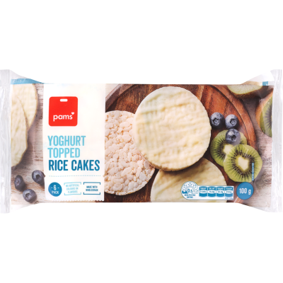 Pams Yoghurt Topped Rice Cakes 6 x 16.7g
