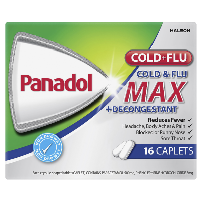 Panadol Cold & Flu Max Caplets 16pk