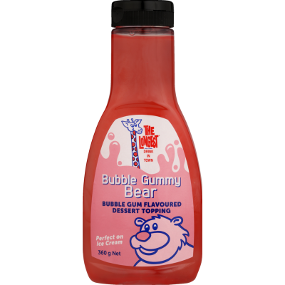 Longest Drink Bubble Gummy Bear Dessert Topping 360g