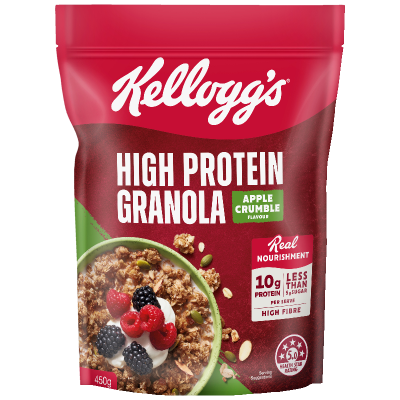 Kellogg's Apple Crumble Flavour High Protein Granola 450g
