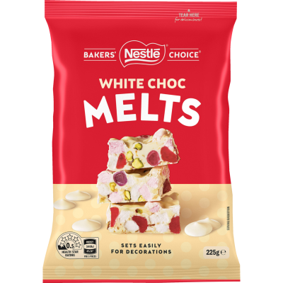 Nestle Bakers' Choice White Choc Melts 225g