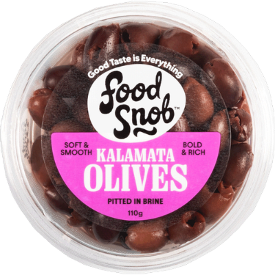 Food Snob Giant Pitted Kalamata Olives in Brine 110g