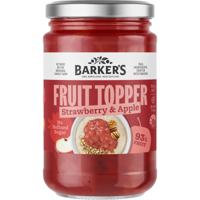 Barker's Strawberry & Apple Fruit Topper 300g