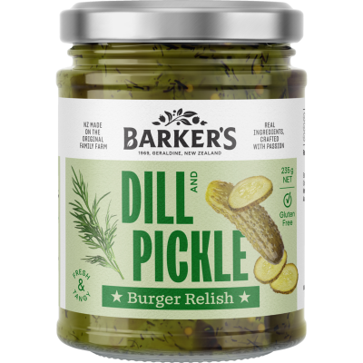 Barker's Dill And Pickle Burger Relish 235g