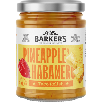 Barker's Pineapple And Habanero Taco Relish 245g