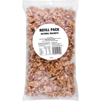 Natural Walnuts Refill Pack 500g