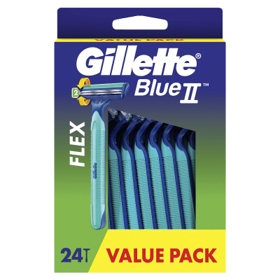 Gillette Blue II Flex Disposable Razor 24pk