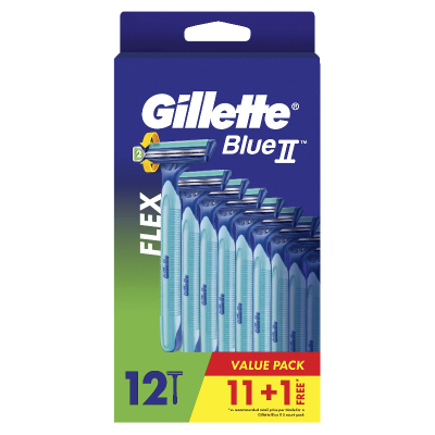 Gillette Blue II Flex Disposable Razor 12pk