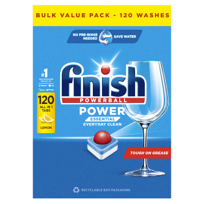 Finish Powerball Auto All-in-1 Lemon Dishwasher Tablets 120pk