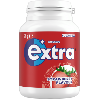 Wrigley's Extra Strawberry Flavour Sugarfree Gum 64g