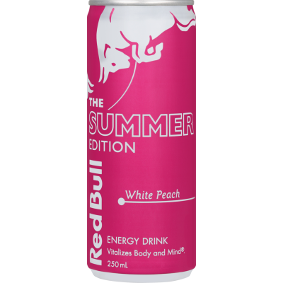 Red Bull The Summer Edition White Peach Energy Drink 250ml