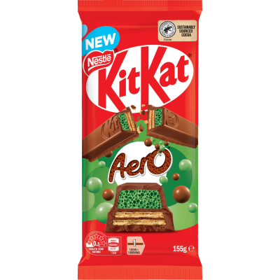 Nestle Kit Kat Aero Mint Chocolate Block 155g