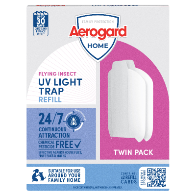 Aerogard Home Flying Insect UV Light Trap Refill Twin Pack 2pk