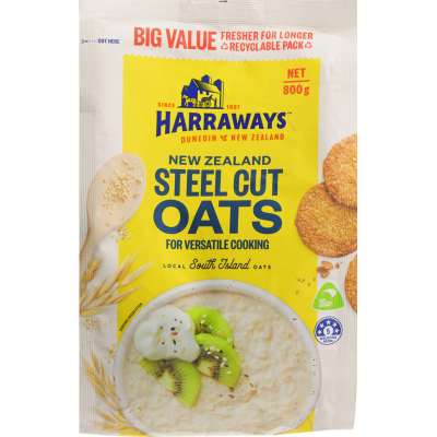 Harraways Steel Cut Oats 800g