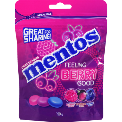 Mentos Feeling Berry Good Rolls 150g