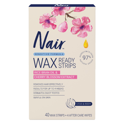 Nair Sensitive Large Wax Strips 40pk