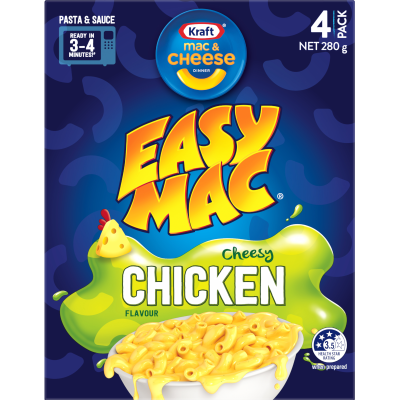 Kraft Easy Mac Cheesy Chicken Flavour Ready Meal 280g