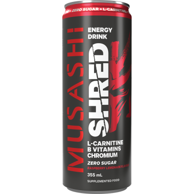Musashi Raspberry Lemonade Shred Energy Drink 355ml