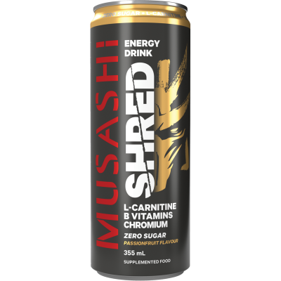 Musashi Passionfruit Shred Energy Drink 355ml