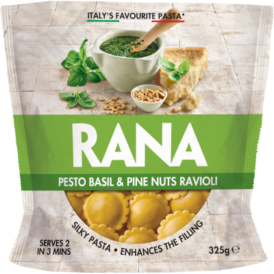 Rana Pesto Basil & Pine Nuts Ravioli Pasta 325g