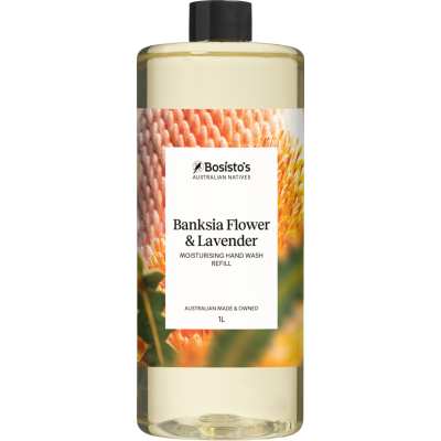 Bosistos Banksia Flower & Lavender Moisturising Hand Wash Refill 1l