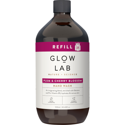 Glow Lab Plum & Cherry Rose Hand Wash Refill 900ml