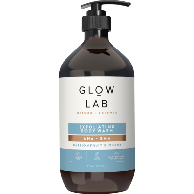 Glow Lab Exfoliating Aha + Bha Bodywash 825ml