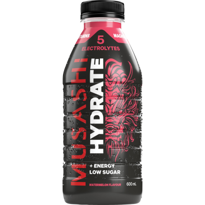 Musashi Hydrate Watermelon Energy Drink 600ml