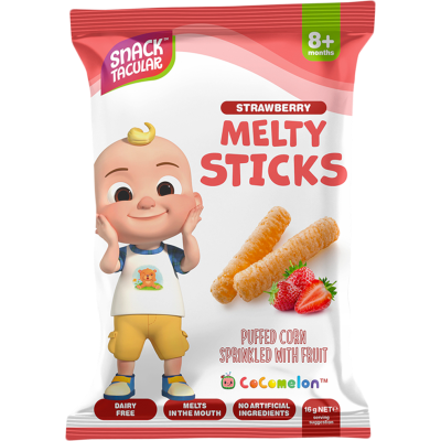 Snacktacular Strawberry Melty Sticks Baby Snack 8+ Months 16g