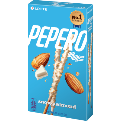 Lotte Pepero Snowy Almond Sticks 32g