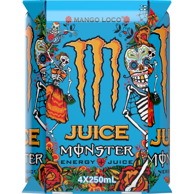 Monster Mango Loco Energy Drink 4 x 250ml