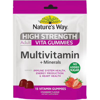 Natures Way High Strength Multivitamin + Minerals Adult Vita Gummies 15pk
