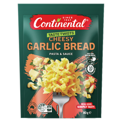 Continental Taste Twists Cheesy Garlic Bread Pasta & Sauce 80g