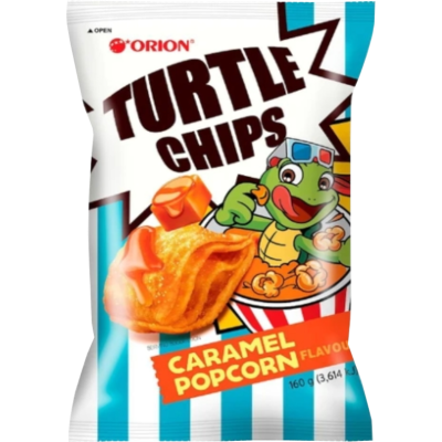 Orion Caramel Popcorn Turtle Chips 160g