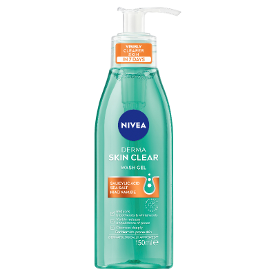 Nivea Derma Skin Clear Wash Gel 150ml