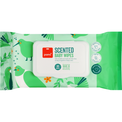 Pams Scented Baby Wipes 80pk