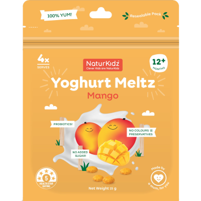 NaturKidz Mango Yoghurt Meltz 15g